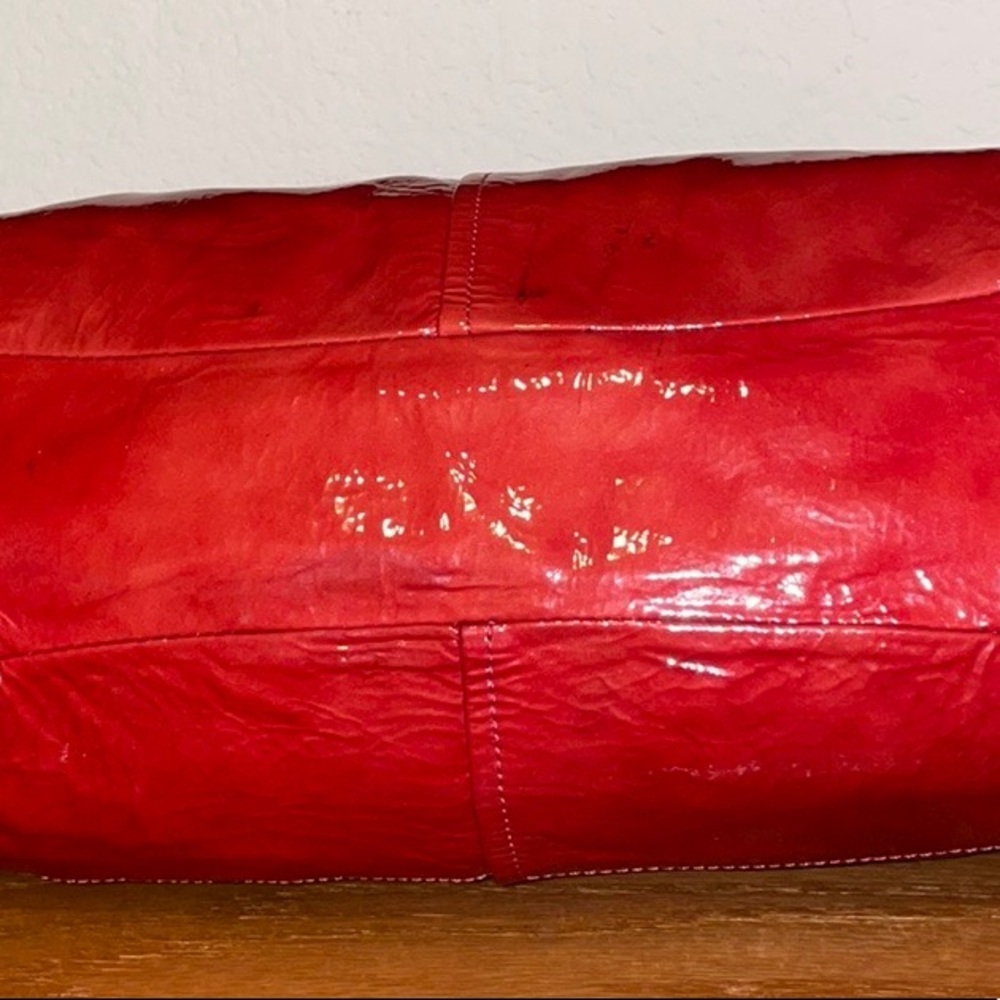 Red Coach Handbag - Picture 7 of 8